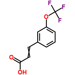 3-[3-(Trifluoromethoxy)phenyl]acrylic acid Structure