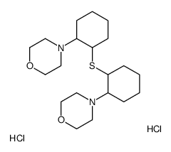 4-[2-(2-morpholin-4-ylcyclohexyl)sulfanylcyclohexyl]morpholine,dihydrochloride Structure