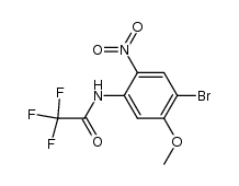 4-bromo-5-methoxy-2-nitro-N-trifluoroacetylaniline结构式