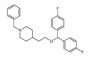 1-benzyl-4-[2-[bis(4-fluorophenyl)methoxy]ethyl]piperidine结构式