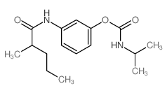 [3-(2-methylpentanoylamino)phenyl] N-propan-2-ylcarbamate结构式