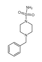 1-Aminosulphonyl-4-benzylpiperazine结构式