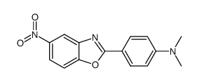 N,N-dimethyl-4-(5-nitrobenzo[d]oxazol-2-yl)aniline结构式