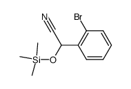 α-[(trimethylsilyl)oxy]-α-(o-bromophenyl)acetonitrile Structure
