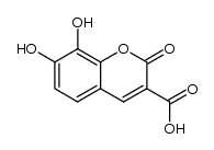 7,8-Dihydroxy-2-oxo-2H-1-benzopyran-3-carboxylic acid结构式