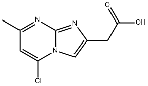 (5-Chloro-7-methyl-imidazo[1,2-a]pyrimidin-2-yl)-acetic acid Structure