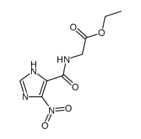 ethyl (4-nitro-1H-imidazole-5-carbonyl)glycinate结构式