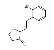 2-[(2-bromophenyl)ethyl]cyclopentanone Structure