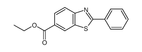 ethyl 2-phenylbenzo[d]thiazole-6-carboxylate结构式