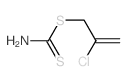 2-chloroprop-2-enylsulfanylmethanethioamide Structure