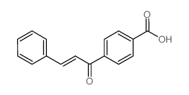 4-[(E)-3-phenylprop-2-enoyl]benzoic acid Structure