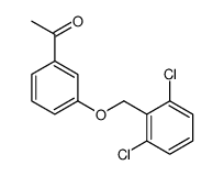 1-[3-[(2,6-dichlorophenyl)methoxy]phenyl]ethanone Structure