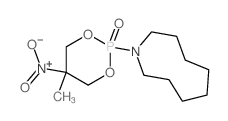 2-(azonan-1-yl)-5-methyl-5-nitro-1,3-dioxa-2$l^C12H23N2O5P-phosphacyclohexane 2-oxide Structure