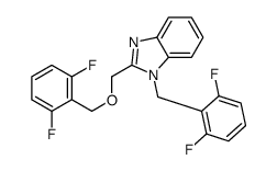 2-[(2,6-difluorophenyl)methoxymethyl]-1-[(2,6-difluorophenyl)methyl]benzimidazole结构式