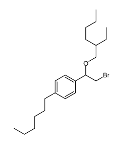 [α-(Bromomethyl)-p-hexylbenzyl](2-ethylhexyl) ether Structure