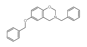 2H-1,3-Benzoxazine,3,4-dihydro-6-(phenylmethoxy)-3-(phenylmethyl)-结构式