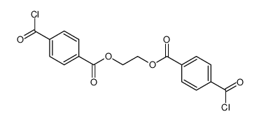 1.2-Bis-<4-chlorcarbonyl-benzoyloxy>-aethan结构式