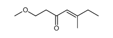 1-methoxy-5-methyl-hept-4-en-3-one Structure