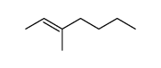 3-methyl-2-heptene Structure