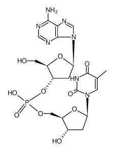 2'-deoxyadenylyl-(3'-5')-thymidine结构式