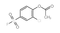 Benzenesulfonylfluoride, 4-(acetyloxy)-3-chloro- structure