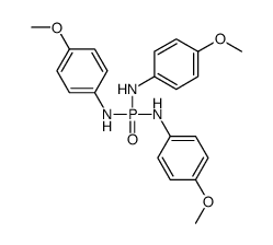 N-bis(4-methoxyanilino)phosphoryl-4-methoxyaniline结构式