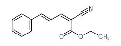 2,4-Pentadienoic acid,2-cyano-5-phenyl-, ethyl ester结构式