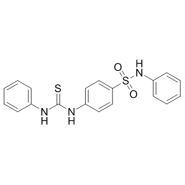 N-苯基-4-(3-苯基硫代脲基)苯磺酰胺结构式