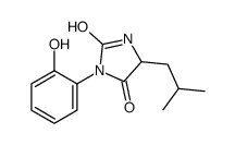 3-(2-hydroxyphenyl)-5-(2-methylpropyl)imidazolidine-2,4-dione结构式