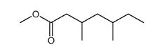 3,5-Dimethylheptanoic acid methyl ester structure