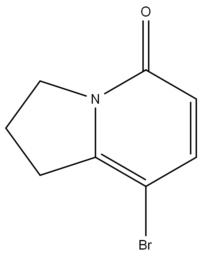 8-bromo-2,3-dihydro-1H-indolizin-5-one structure