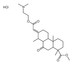 methyl (7E)-7-[2-[2-(dimethylamino)ethoxy]-2-oxoethylidene]-1,4a,8-trimethyl-9-oxo-2,3,4,4b,5,6,8,8a,10,10a-decahydrophenanthrene-1-carboxylate,hydrochloride Structure