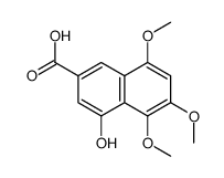 4-Hydroxy-5,6,8-trimethoxy-2-naphthoic acid Structure