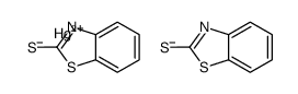 1,3-benzothiazole-2-thiolate,mercury(2+) Structure