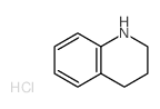 Quinoline,1,2,3,4-tetrahydro-, hydrochloride (1:1) Structure