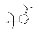 (+/-)-7,7-dichloro-4-(1-methylethylidene)bicyclo[3.2.0]hept-2-en-6-one结构式