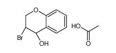 acetic acid,(3R,4R)-3-bromo-3,4-dihydro-2H-chromen-4-ol Structure