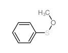 Benzenesulfenic acid,methyl ester Structure