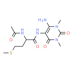 Butanamide,2-(acetylamino)-N-(6-amino-1,2,3,4-tetrahydro-1,3-dimethyl-2,4-dioxo-5-pyrimidinyl)-4-(methylthio)- picture