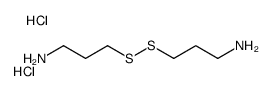 3-(3-aminopropyldisulfanyl)propan-1-amine,dihydrochloride结构式