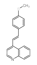 Quinoline,4-[2-[4-(methylthio)phenyl]ethenyl]- Structure
