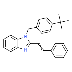 1-[4-(TERT-BUTYL)BENZYL]-2-STYRYL-1H-1,3-BENZIMIDAZOLE结构式