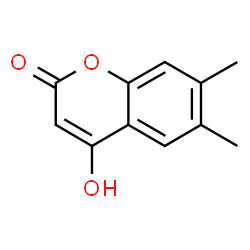 4-Hydroxy-6,7-dimethylcoumarin Structure