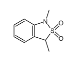 1,3-dimethyl-1,3-dihydro-2,1-benzisothiazole 2,2-dioxide结构式