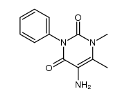 5-amino-1,6-dimethyl-3-phenyluracil Structure