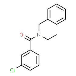 N-Benzyl-3-chloro-N-ethylbenzamide结构式