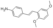 4-[2-(2,5-dimethoxyphenyl)vinyl]aniline structure