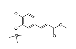 3-[4-Methoxy-3-(trimethylsilyloxy)phenyl]propenoic acid methyl ester结构式