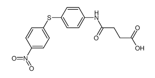 N-[4-(4-nitro-phenylsulfanyl)-phenyl]-succinamic acid Structure