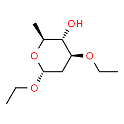 alpha-L-arabino-Hexopyranoside,ethyl2,6-dideoxy-3-O-ethyl-(9CI) structure